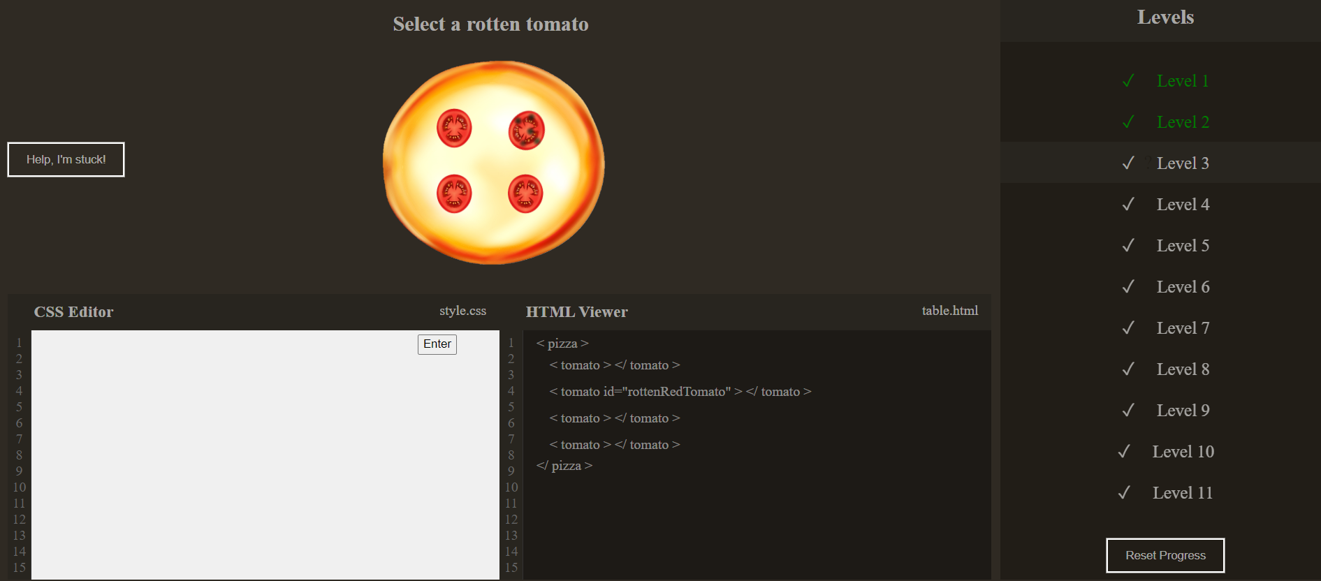 project selectors